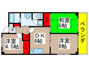 トップアイランドコ－ポの物件間取画像